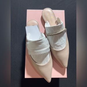 Kate spade cream colored mules!